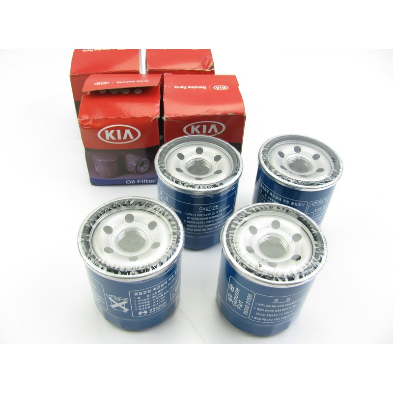 (4) NEW GENUINE Oil Filters OEM For Kia 263002Y500