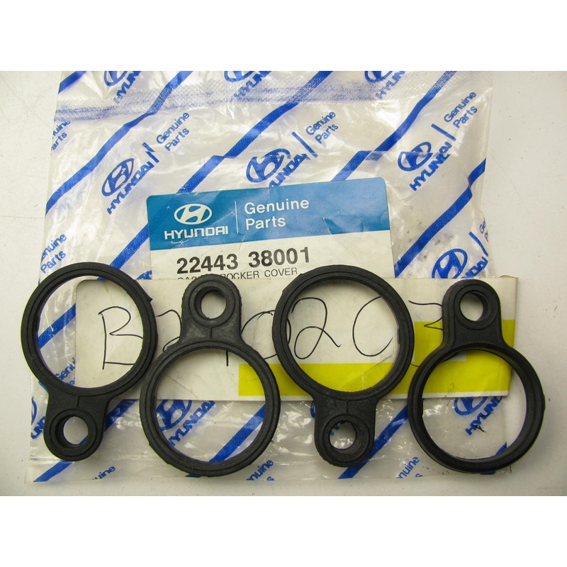 (4) NEW GENUINE Spark Plug Tube Seals Gasket OEM For 1999-2005 Hyundai 2.4L