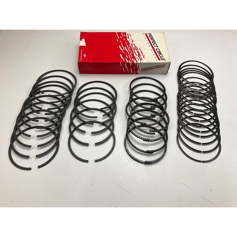 Perfect Circle 40882 Moly Piston Rings - Standard 1957-1990 Chevy 283 302 350