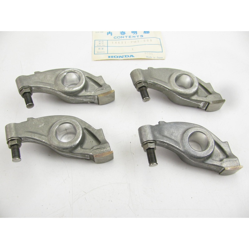 (4) NEW GENUINE Honda 14621-PM3-000 INTAKE A Rocker Arms For 83-95 Honda 1.5L I4