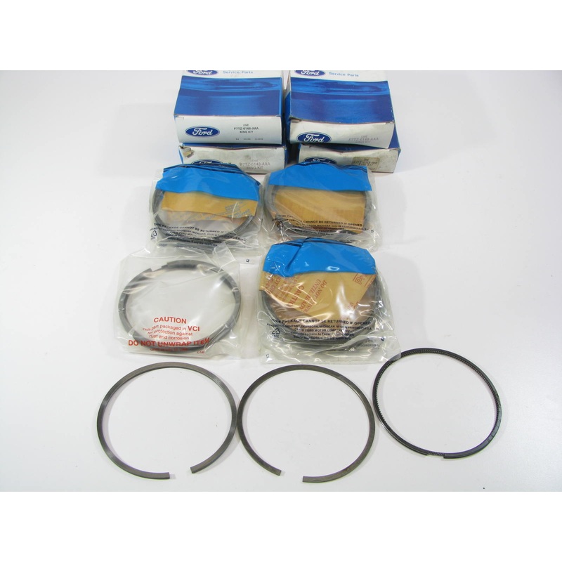 (4) NEW - OEM Ford F7TZ-6148-AAA Partial Piston Rings STD 1994-03 7.3L-V8 Diesel