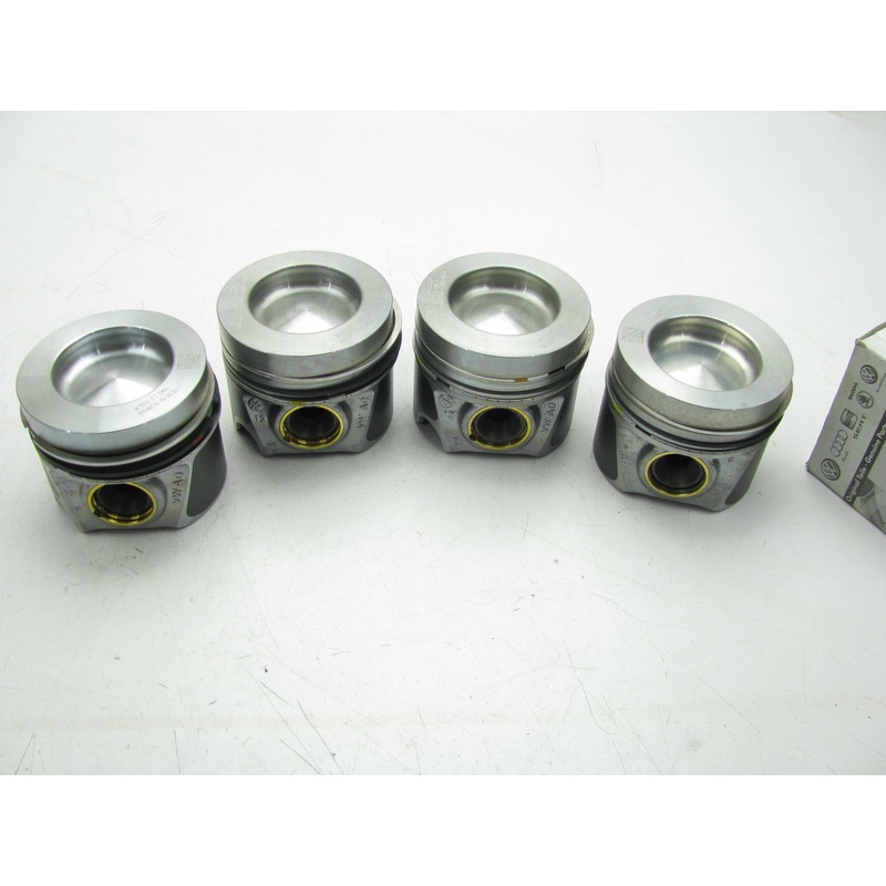 (4) NEW - OEM VW Audi 04L107065A001 Engine Pistons 2015-2016-L4 TDI