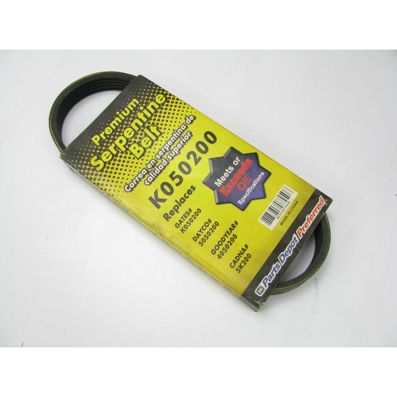 Parts Depot K050200 Serpentine Belt - 0.69'' X 20.5'' - 5 Ribs