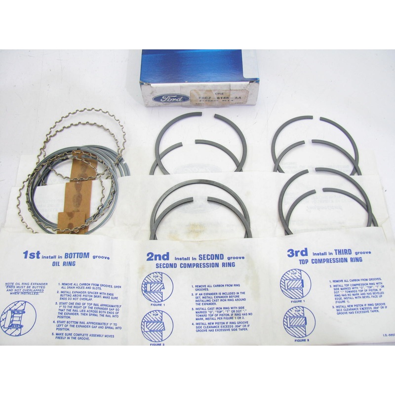 OEM Ford F8CZ-6148-AA Engine Piston Ring Set STD For 1995-2004 Ford 2.0L 4-CYL