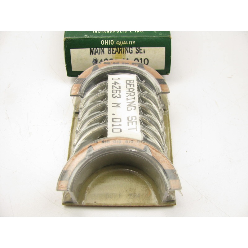 Ohio 14263M-010 Main Bearings .010'' 1967-90 GM 173 181 196 204 225 229 231 252