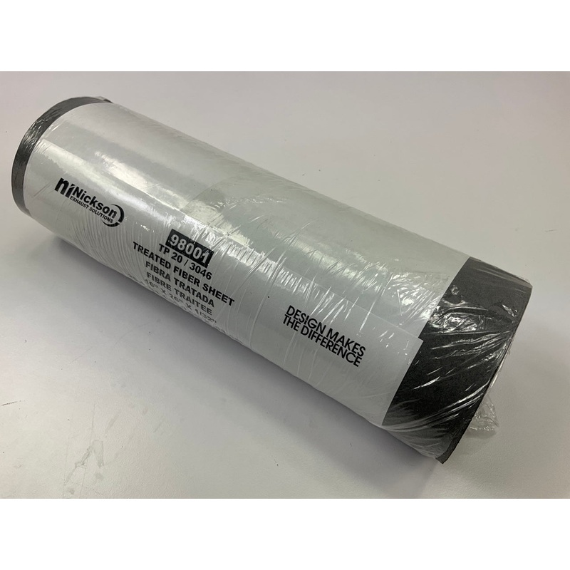 Nickson 98001 Treated Fiber Gasket Material Roll - 26'' X 10'' X 1/32''