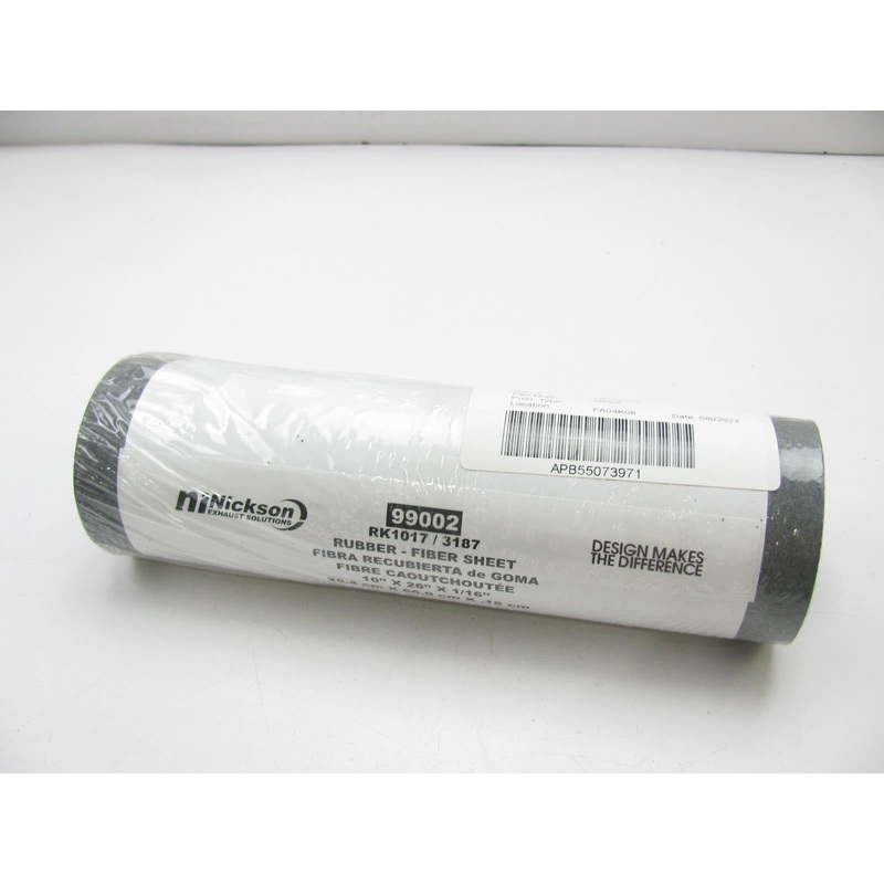 Nickson 99002 Rubber Fiber Gasket Material 10''L X 26''W X 1/16''H