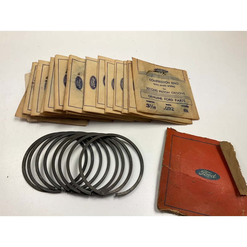 NOS - OEM Ford 81A-6149-A Engine Piston Rings STD 1932-1942 Flathead V8 90HP