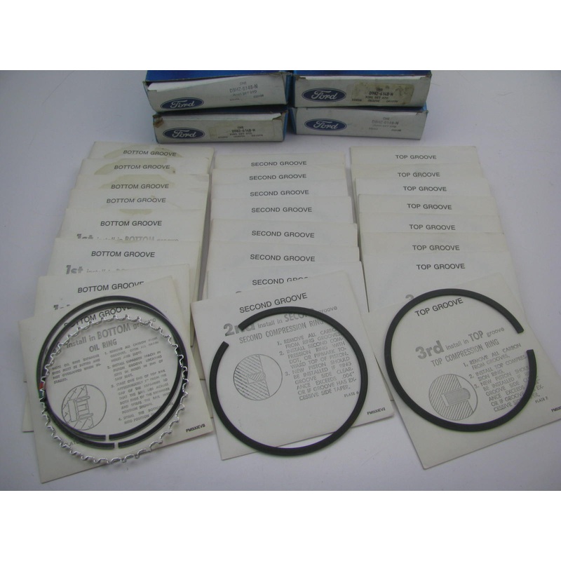 NOS - OEM Ford D9HZ-6148-N Full Set Piston Rings - FORD 6.1L 370 V8 HD TRUCK GAS