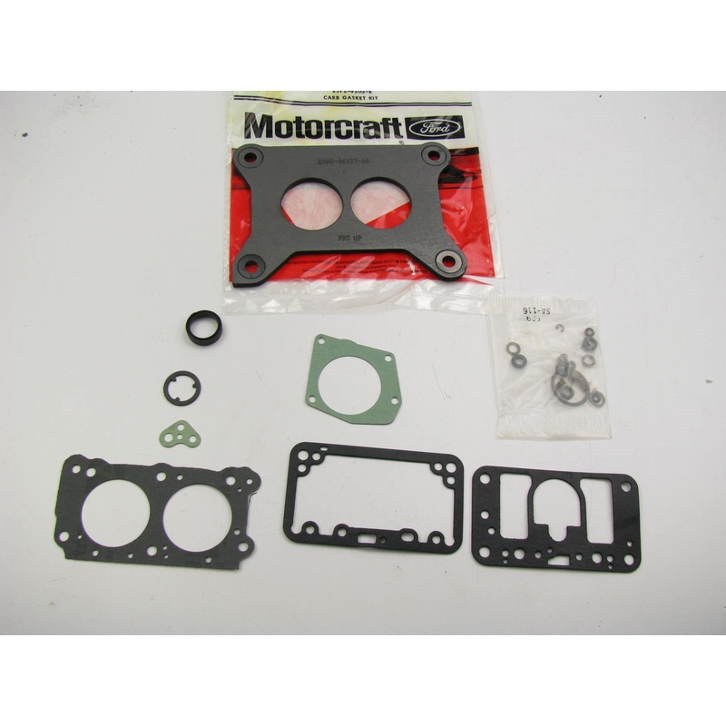 NOS OEM Ford E5HE-9C477-AA Carburetor Spacer Plate With Gaskets Motorcraft CG681