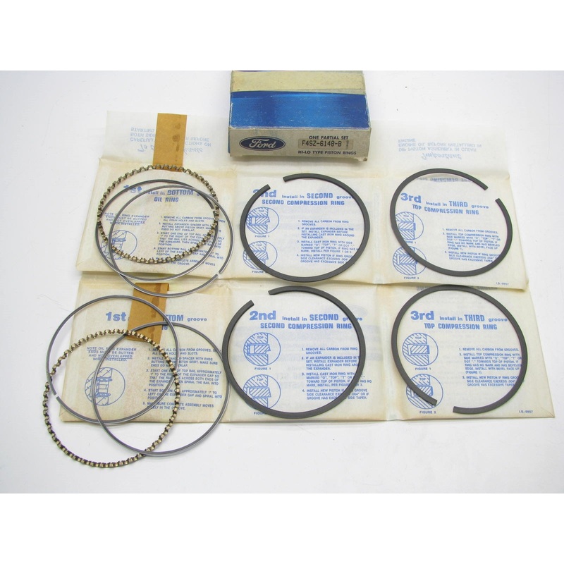 NOS - OEM Ford F4SZ-6148-B Partial Piston Rings .020'' 1989-1995 Thunderbird S/C