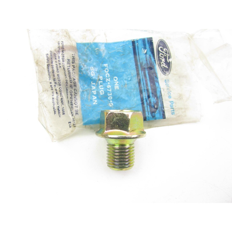New OEM Ford F0CZ-6730-B Engine Oil Drain Plug 1991-96 Escort, Tracer 1.8L DOHC