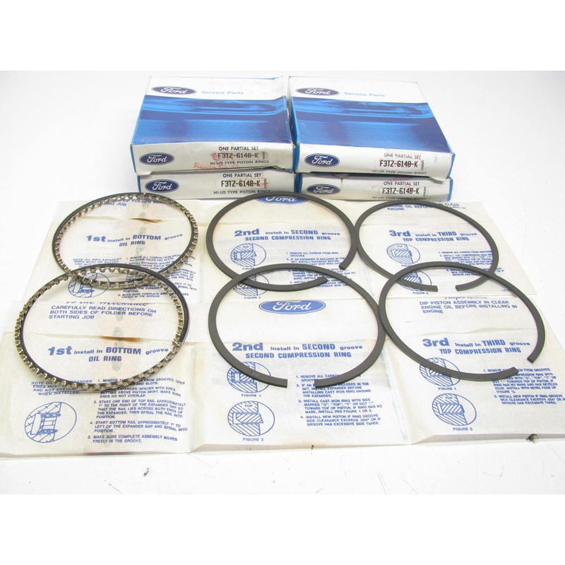 NEW OEM Ford F3TZ-6148-K Complete Piston Ring Set .040'' - Ford 429 460 7.5L-V8