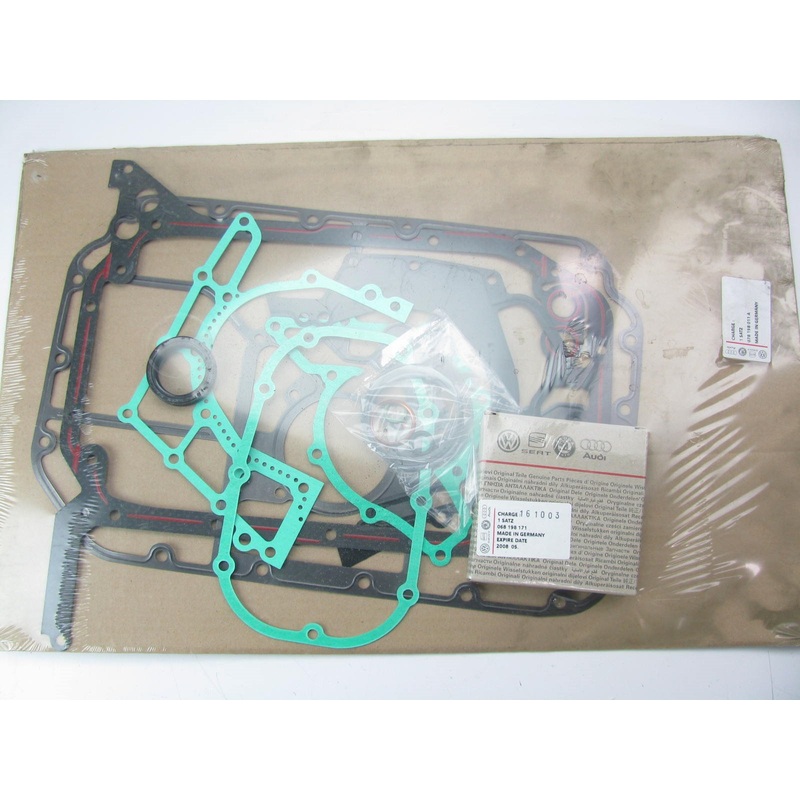 New OEM Lower Engine Crankcase Cover Conversion Gasket Set For Audi 078198011A