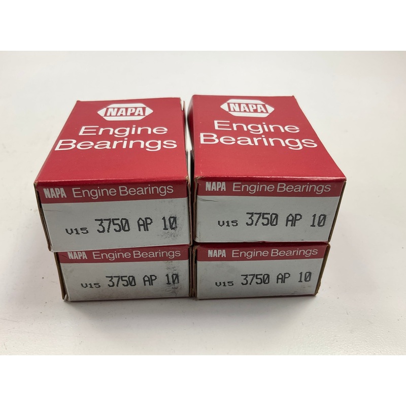(4) Napa 3750AP-10 Connecting Rod Bearings .010'' 1978-84 Chevrolet 3.3L 3.8L-V6