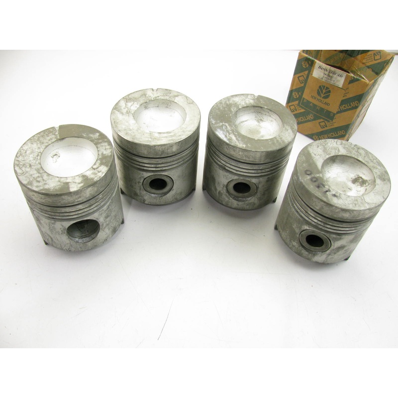(4) NEW - OEM  D4NN-6108-AD Engine Piston .030'' For 3610 5000 5610 5900 Diesel