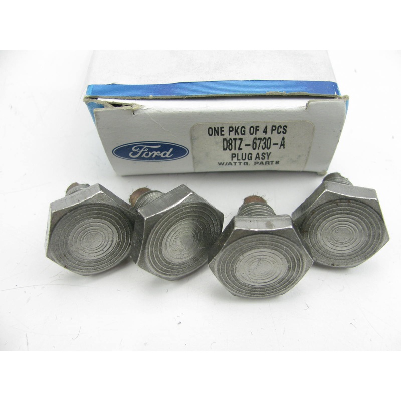 (4) NEW - OEM Ford D8TZ-6730-A Engine Oil Drain Plug