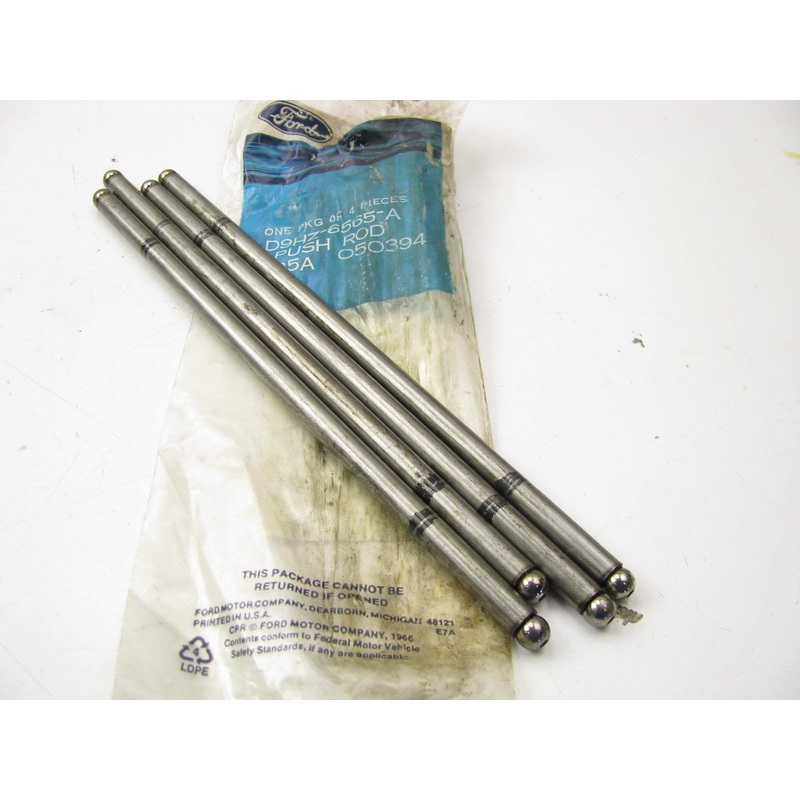 (4) NEW - OEM Ford D9HZ-6565-A Engine Push Rods 1979-1996 370 429 460-V8