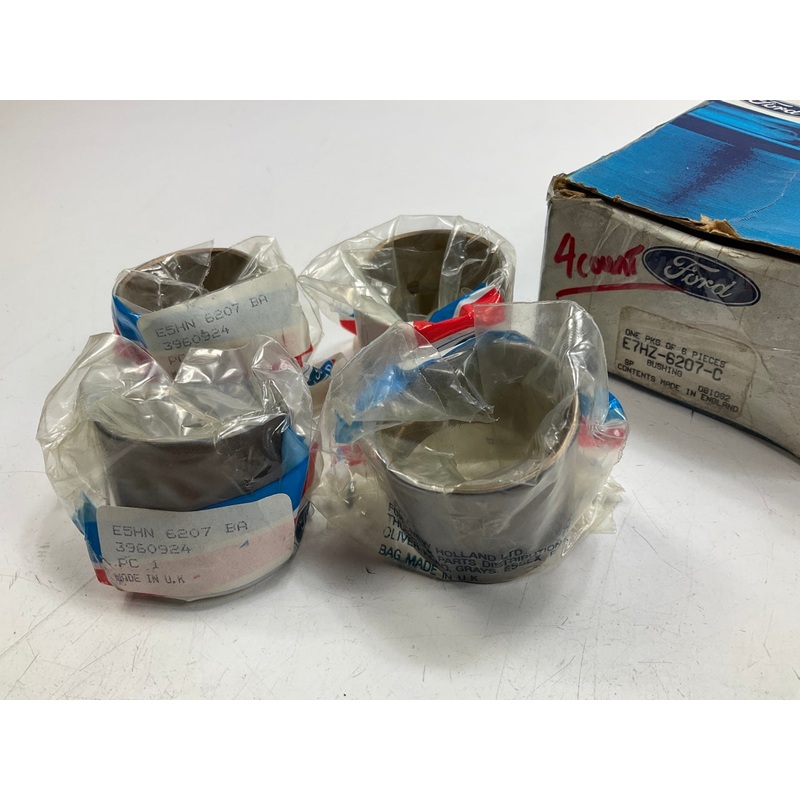 (4) NEW - OEM Ford E7HZ-6207-C Piston Pin Bushing 1987-1994 6.6L-L6 FTO Diesel
