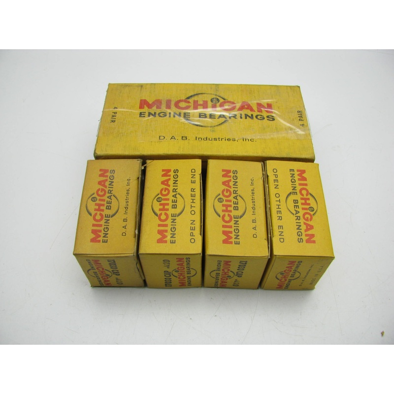 (4) Michigan 17030CAP-020 Connecting Rod Bearings .020'' 1967-70 Corona 1.9L 3RC