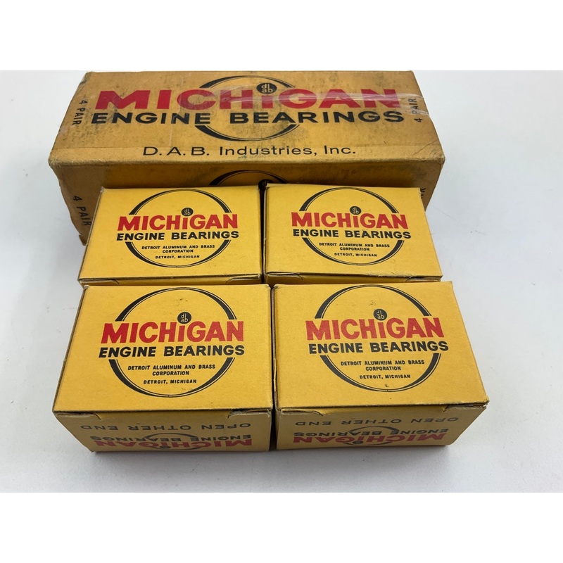 (4) Michigan 7390-030 Connecting Rod Bearings .030'' - Renault 603cc 747cc 845cc
