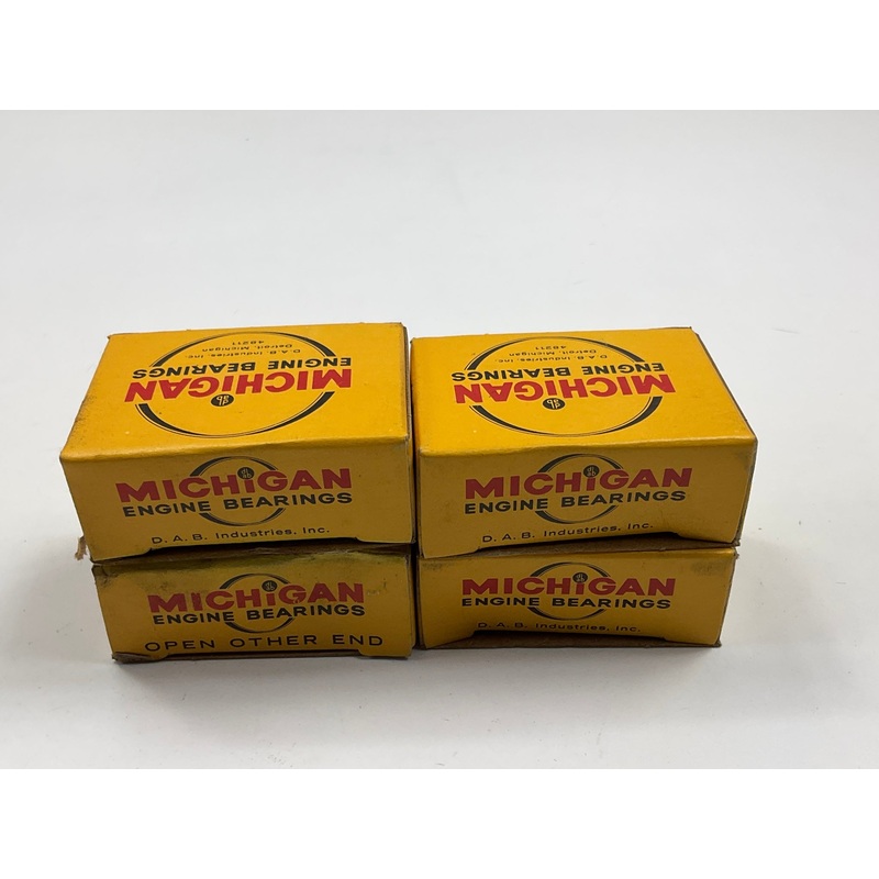(4) Michigan 7930CAP-010 Connecting Rod Bearings .010'' 1962-91 VW 1.5L 1.6L 2.1L