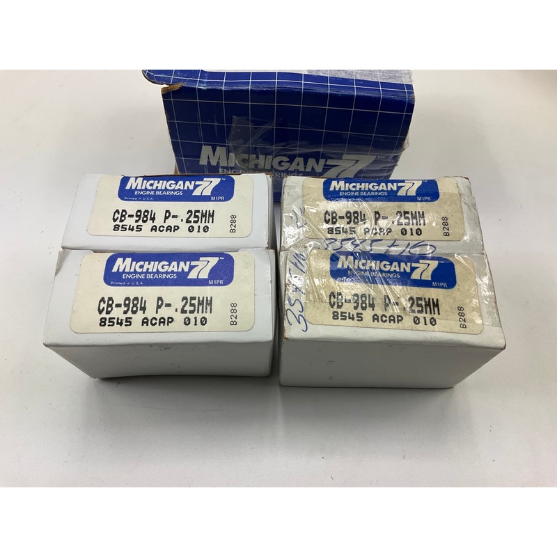 (4) Michigan CB984P-25MM Connecting Rod Bearings .25mm 1975-1989 Ford 2.0L 2.3L