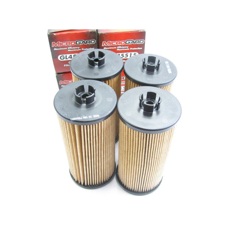 (4) Microgard GL45515 Engine Oil Filters  2003-2010 Ford 6.0L POWERSTROKE DIESEL