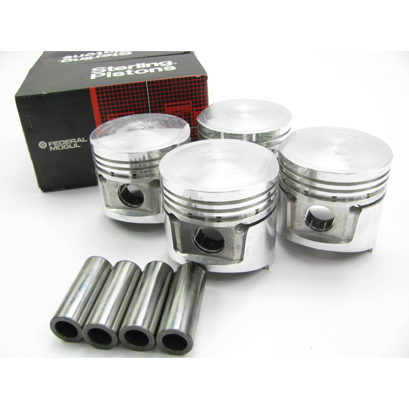 (4) Federal Mogul P12165P-150 Engine Piston 1.50mm 1976-1980 Mazda 1.3L-L4