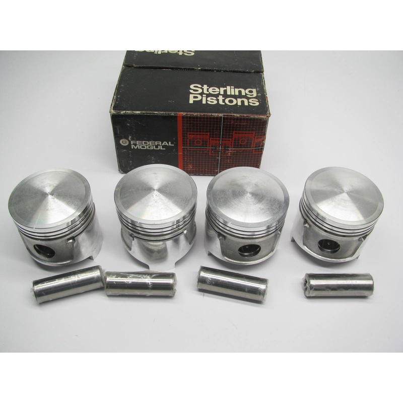 (4) Federal Mogul P12166-150 Engine Piston 1.50mm For 1972-1974 Mazda B1600