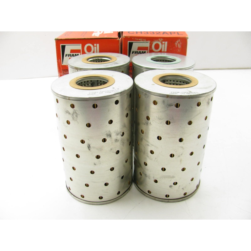 (4) Fram CH332APL Oil Filter Replaces 51154 L40119 P119 LF326 LF521 P550172