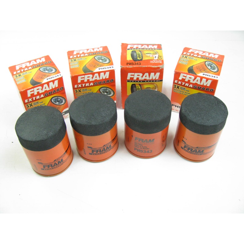 (4) Fram PH5343 Oil Filter Replaces 51357 L14610 PH2867 F12Z-6731-B FL821