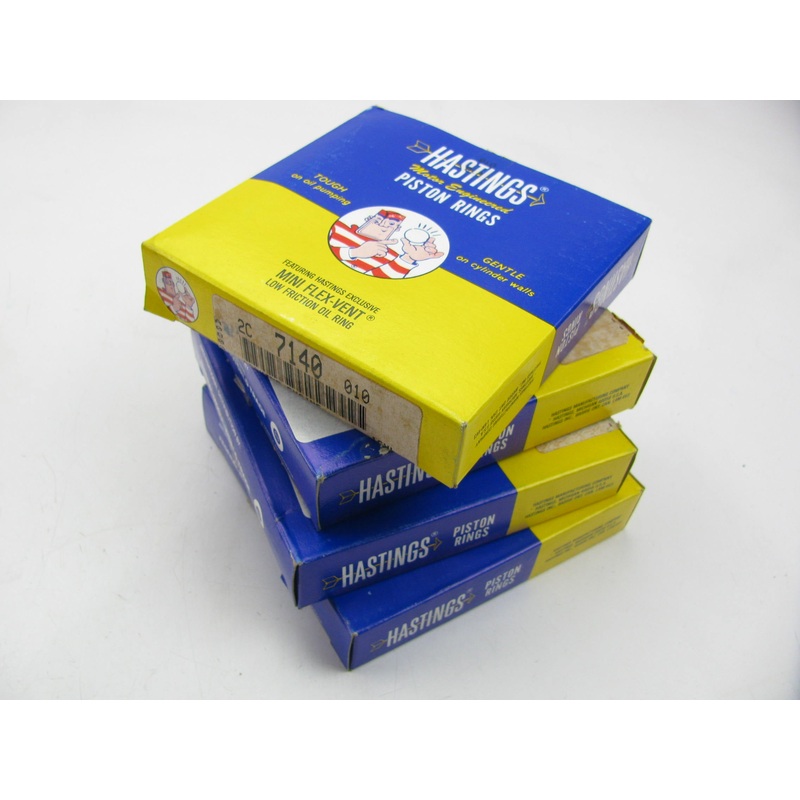 (4) Hastings 2C7140-010 Engine Piston Rings .010'' For Perkins 4A-203D