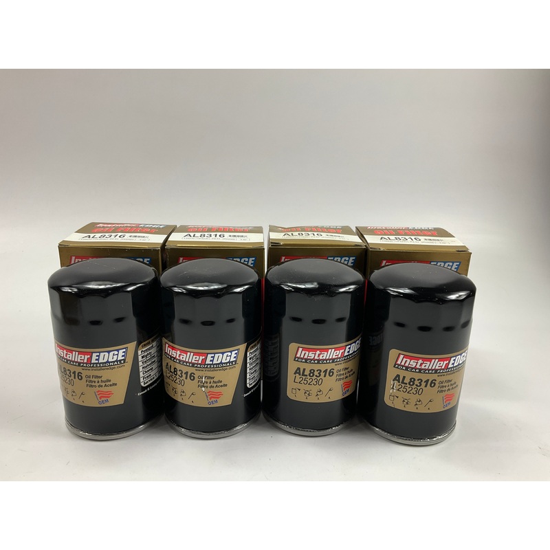 (4) Installer Edge AL8316 Engine Oil Filter
