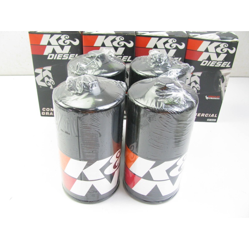 (4) K&N HP-8021 High-Flow Performance Oil Filters - BT237 LFP2292 PH977A 51459