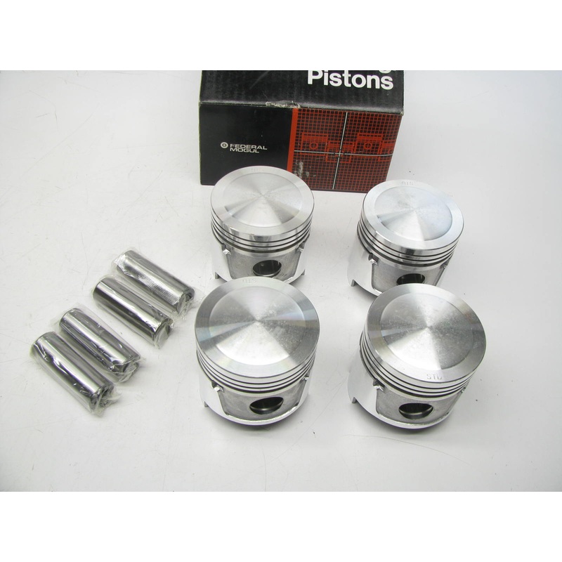 (4) Federal Mogul 12193P Engine Piston - Standard 1971-1977 Mazda 1.6L-L4