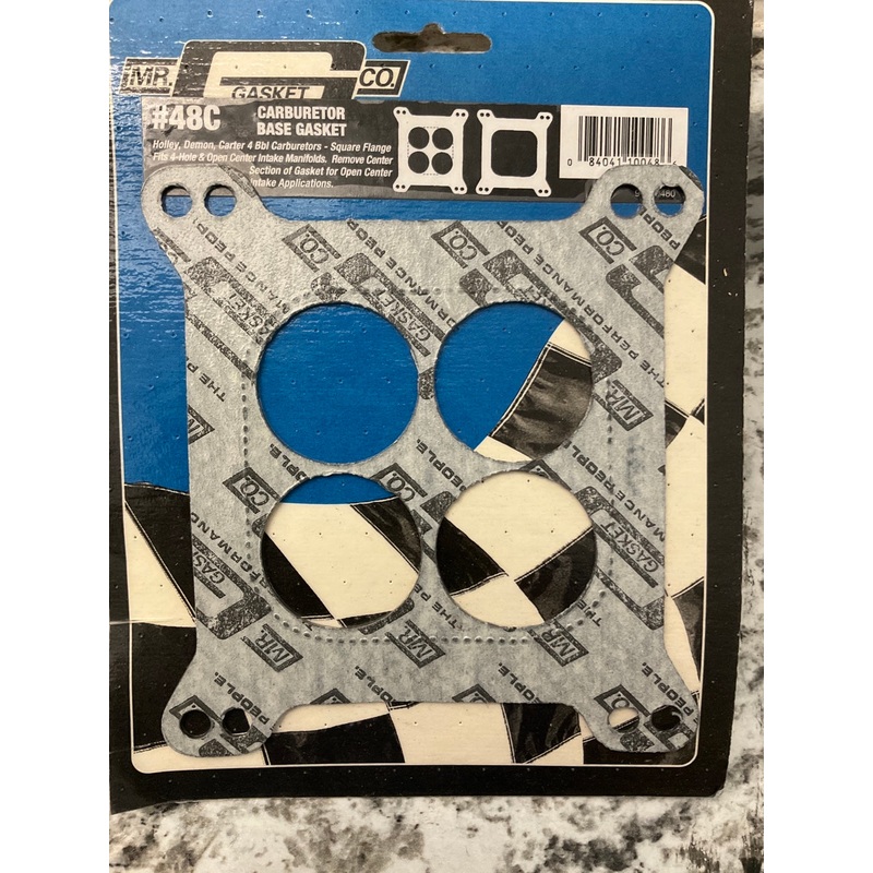 Mr. Gasket 48C Performance Carburetor Base Gasket For Holley, Demon, Carter 4BBL
