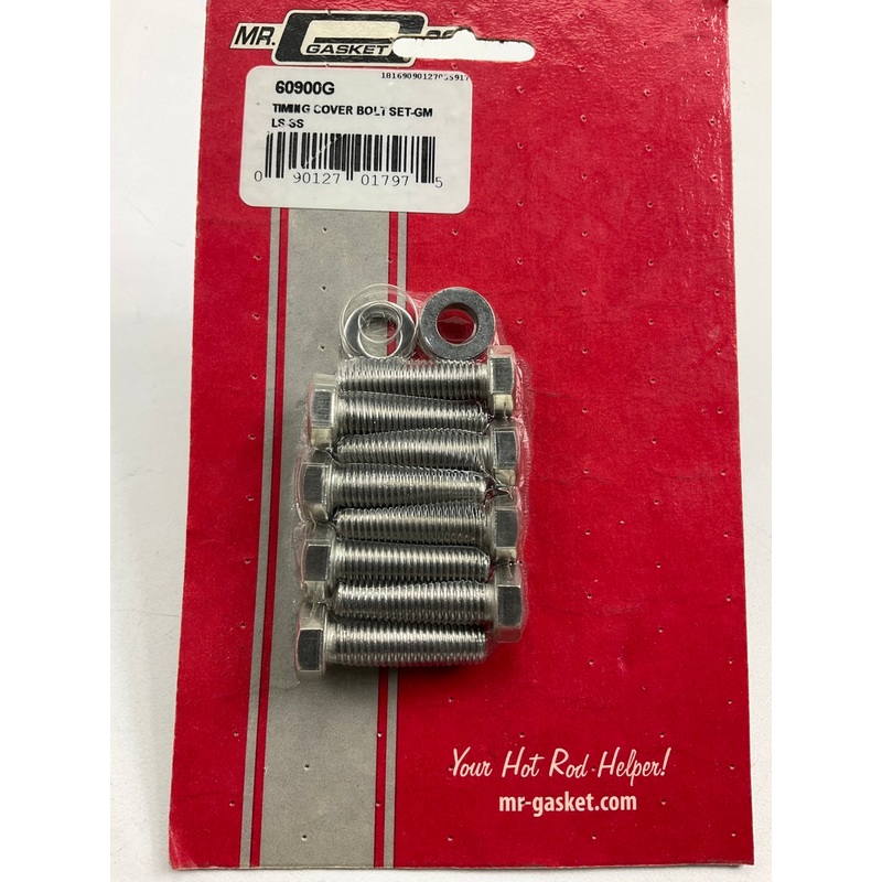 Mr Gasket 60900G Timing Cover Stainless Steel Bolt Set - GM LS Engines