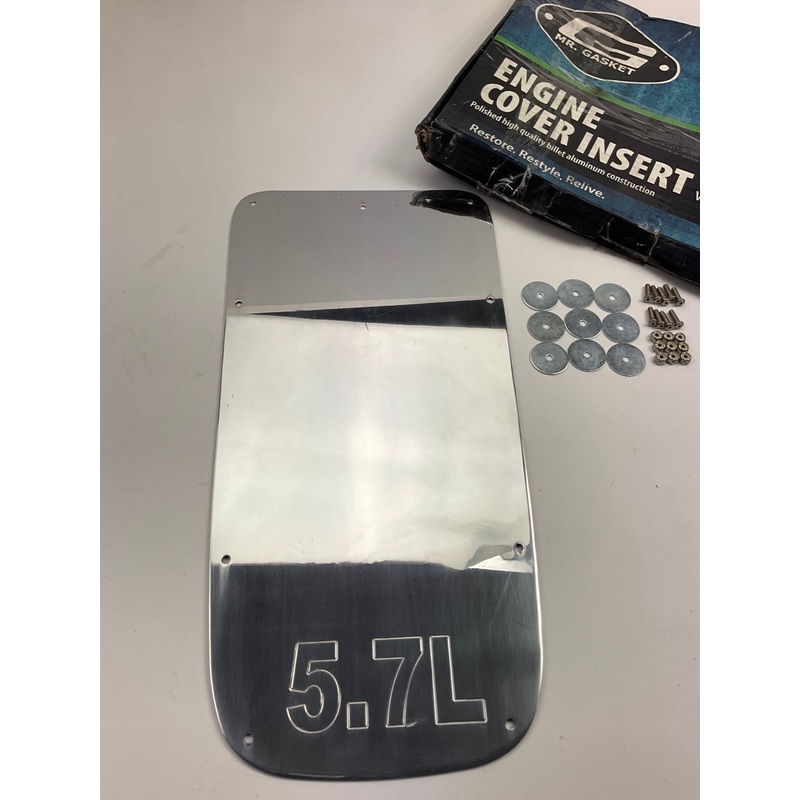 Mr Gasket 6720G Chrome Engine Cover Insert Plate For 09-10 Challenger 5.7L V8