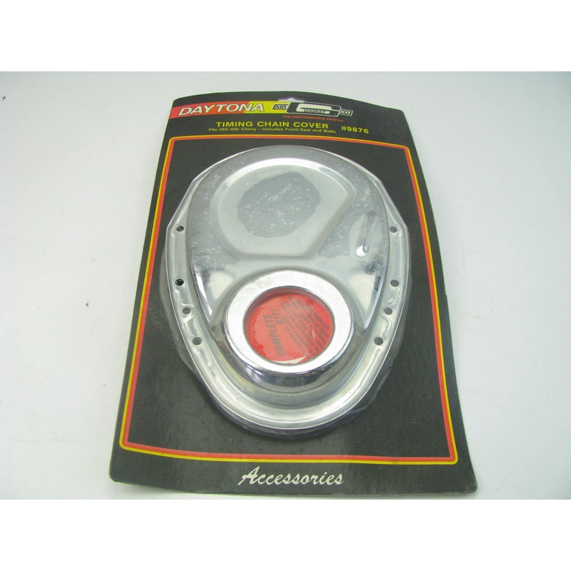 Mr Gasket 9876 Chrome Engine Timing Cover for Chevrolet SBC 265-400 V8