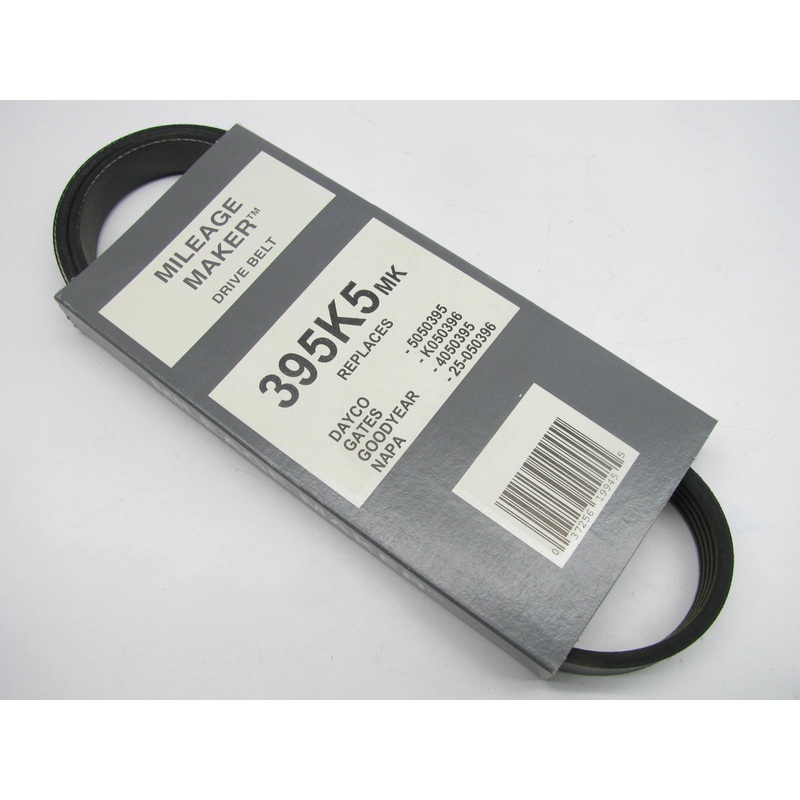 Mileage Maker 395K5MK Serpentine Belt - 0.70'' X 40.0'' - 5 Ribs