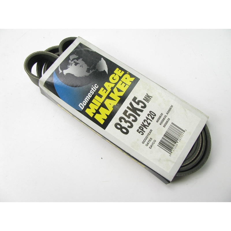 Mileage Maker 835K5MK Serpentine Belt - 0.69'' X 84.00'' - 5 Ribs