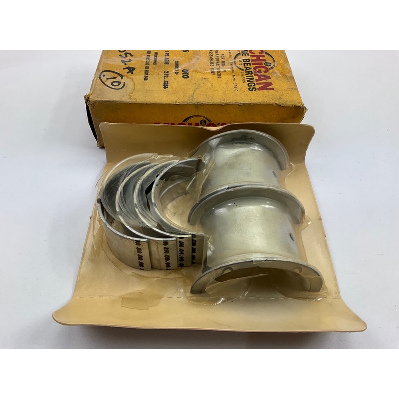 Michigan R546-010 Engine Main Bearings .010'' 1948-1953 Ford 239 255 Flathead V8