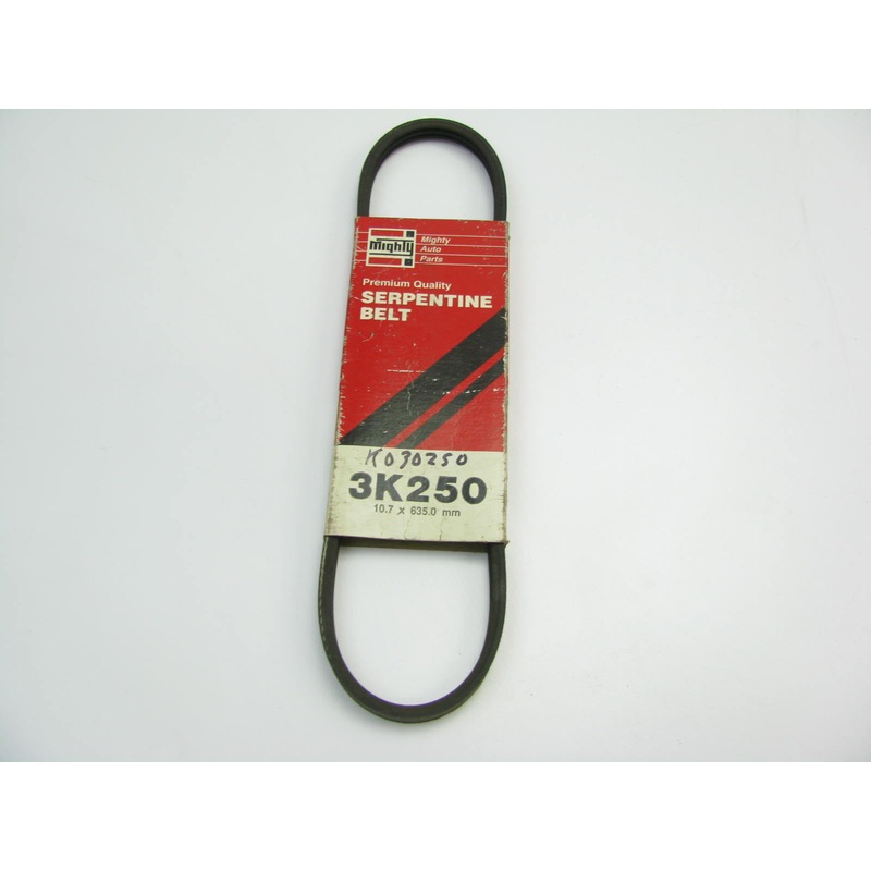 Mighty 3K250 Serpentine Belt - 0.420'' X 25.0'' - 3 Ribs