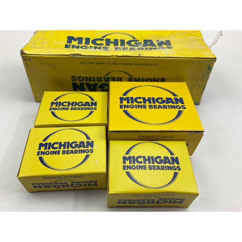 Michigan 1000P010 Engine Main Bearings .010'' 1952-64 Ford 215 223 242 262-L6