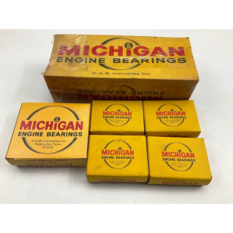 Michigan 1261P-010 Engine Main Bearings .010'' 1961-1978 Ford FE 352-428