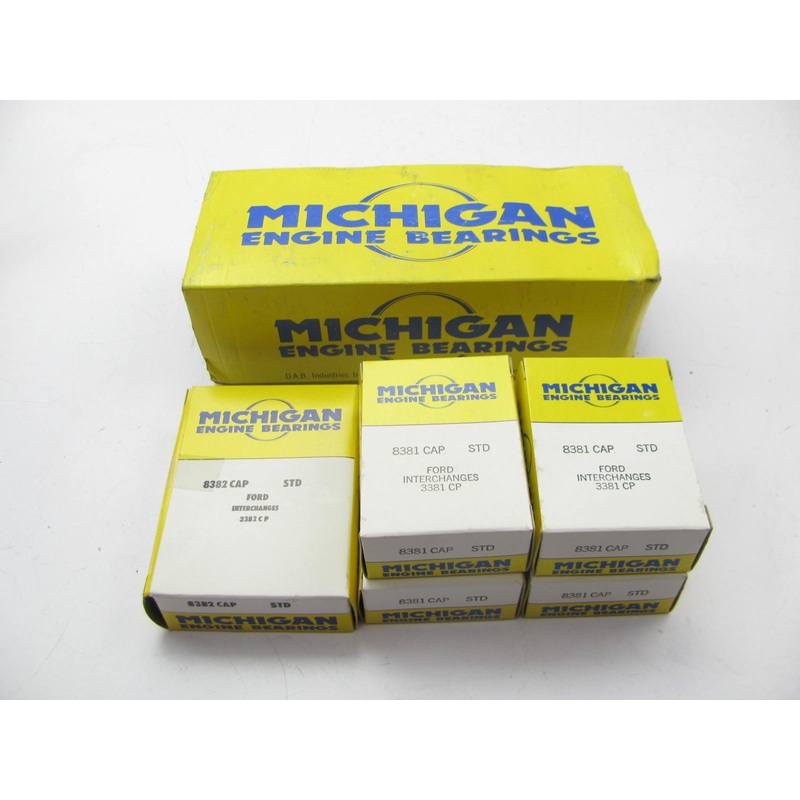 Michigan 1914P Engine Main Bearings - Standard 1969-1976 Ford 351W 351M 400 V8
