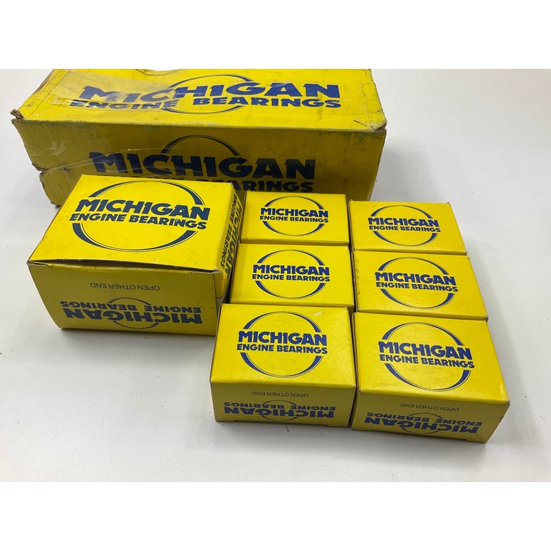 Michigan 2071P Engine Main Bearings - Standard 1975-1983 Ford 200-L6 7-GROOVE