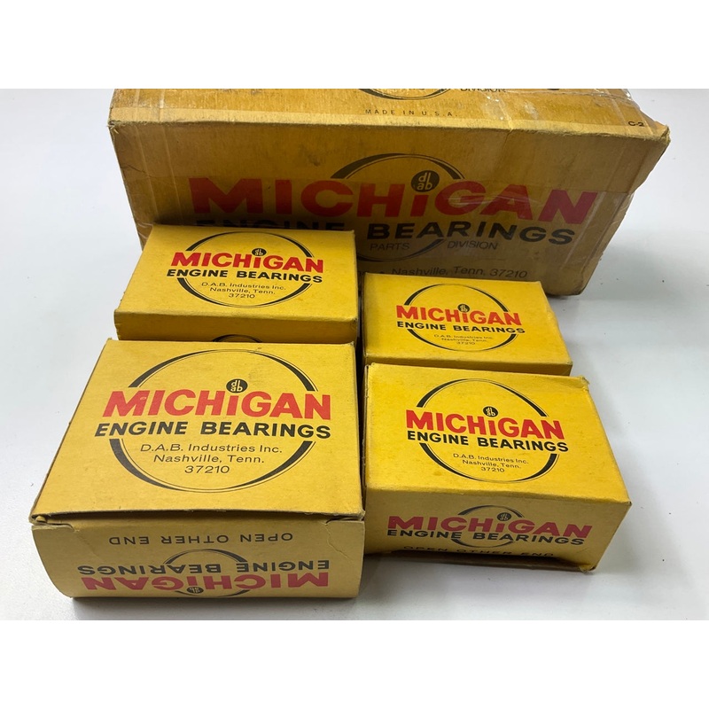 Michigan 3707TK-010 Engine Main Bearings .010'' 1954-1975 Toyota F 3.9L-L6