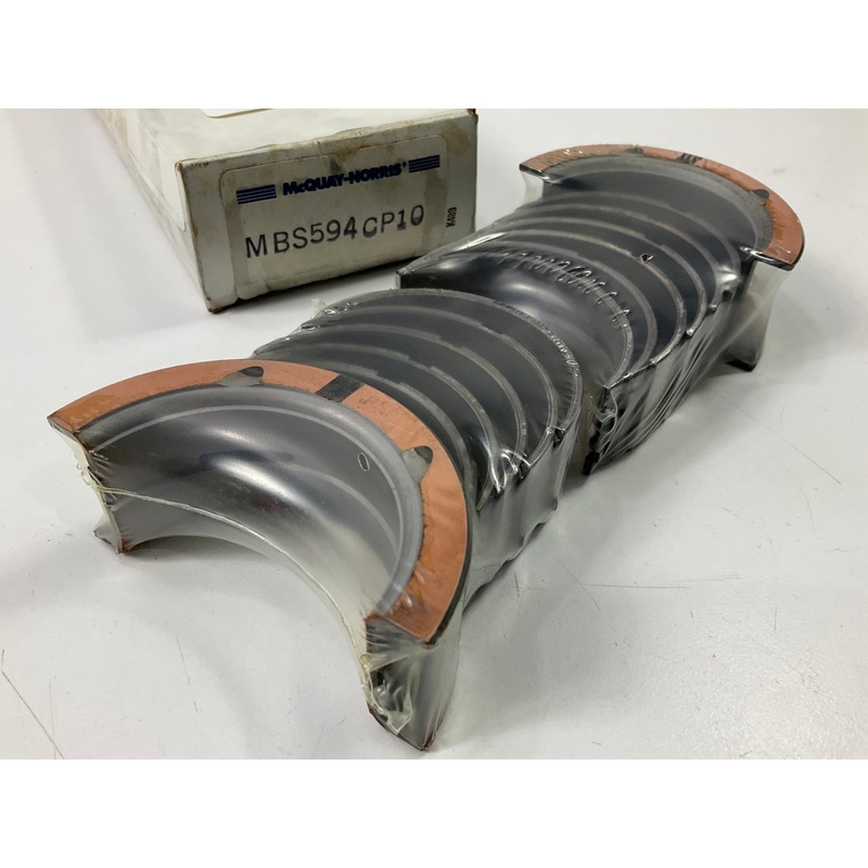 Mcquay-norris MBS594CP-10 Main Bearings .010'' 1964-1975 Ford 200-L6 (7-Main)